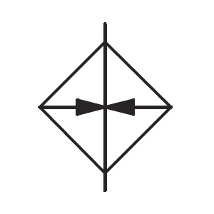Heat exchanger (heater) symbol